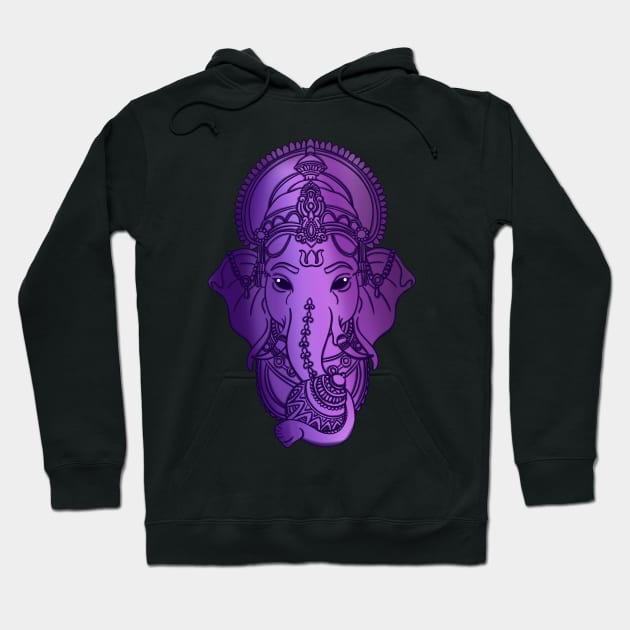 indian elephant Hoodie by Eikia